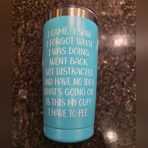 Travel Mug Stainless Steel Insulated Funny NWT